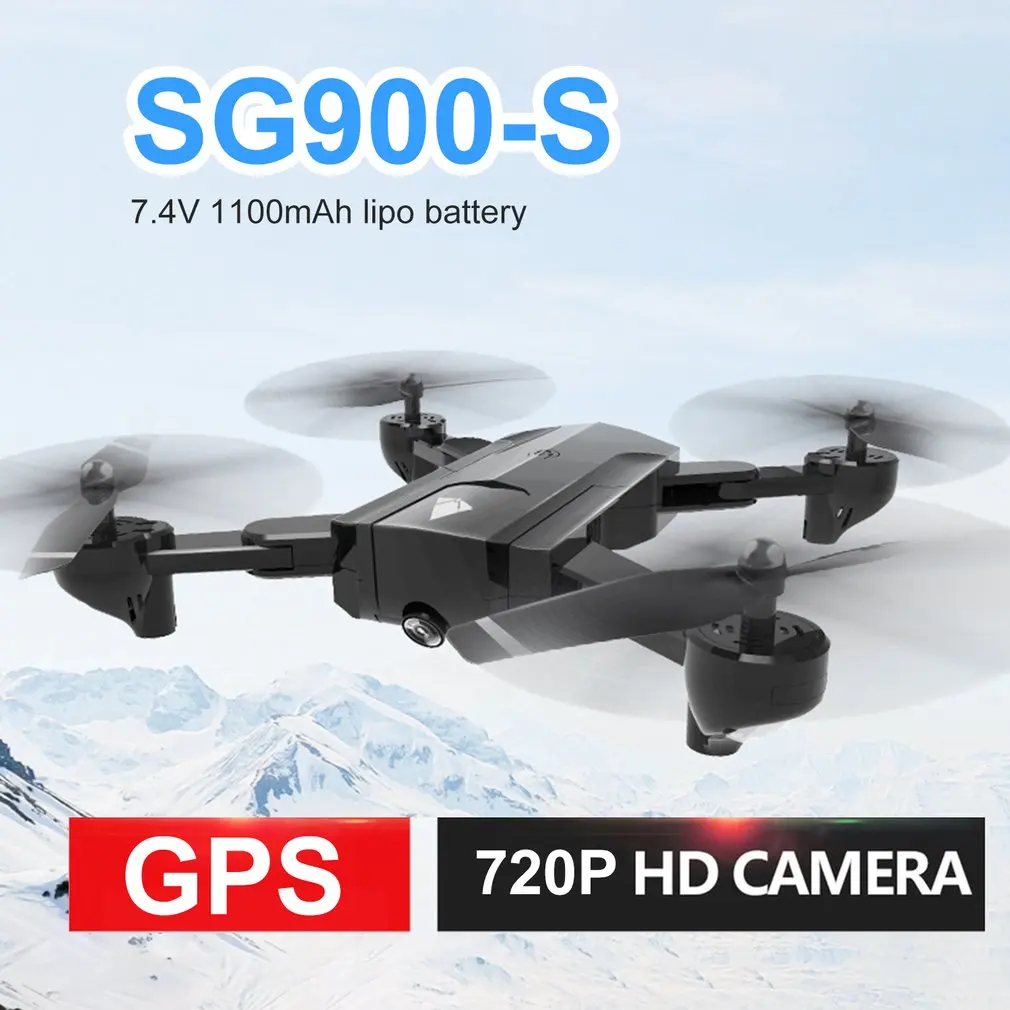 SG900-S 2,4G Радиоуправляемый Дрон складной селфи смарт GPS FPV Квадрокоптер с 1080P HD камерой высота удерживайте за мной один ключ возврата