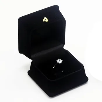 

Flocking Necklace Display Sofa Shape Dustproof Stylish Ring Organizer Jewelry Box Storage Bedroom Protective Desktop Black