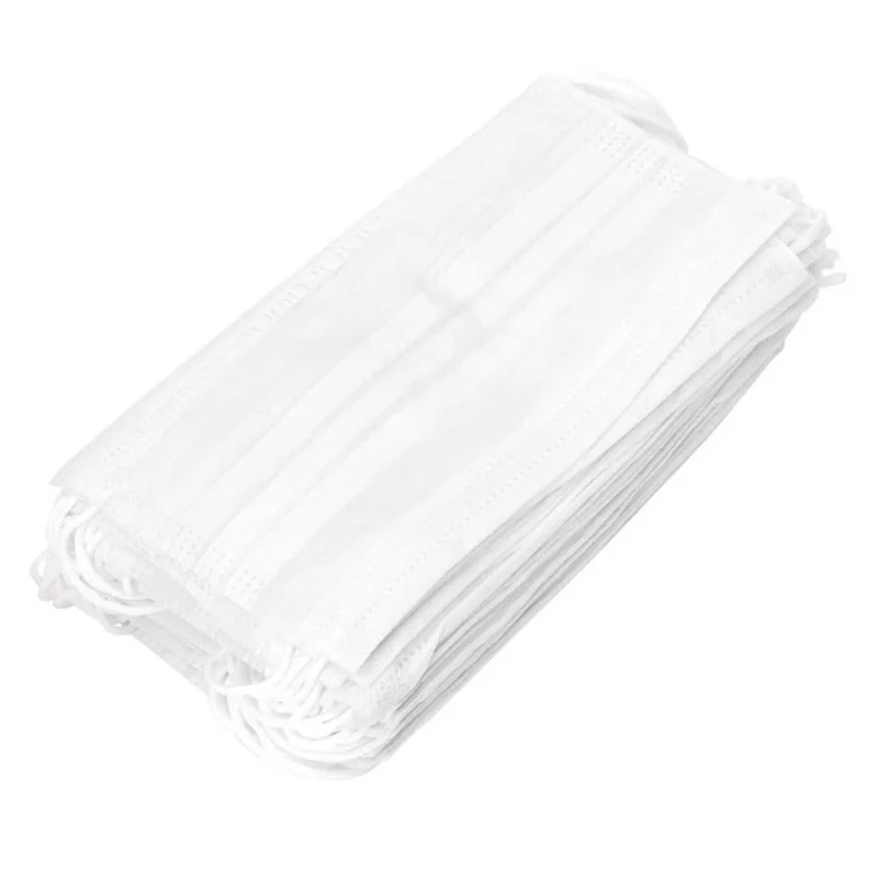 

200 Pcs Non Woven Disposable Face Mask 3 Layer Hanging Ear Dust Elastic Facial Dust-Proof Masks