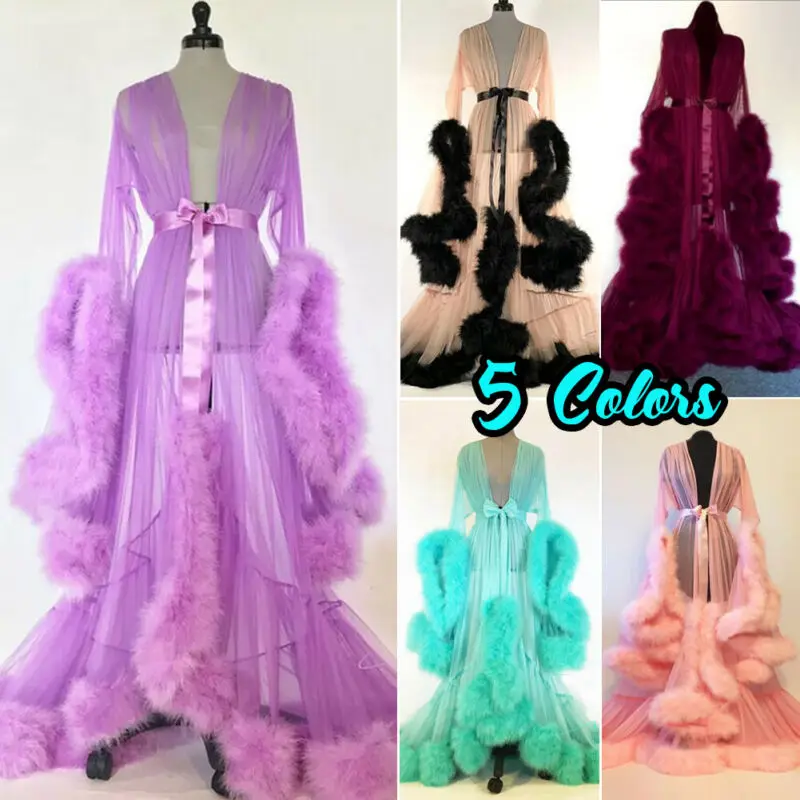 5 цветное белье Для женщин кружевное кимоно халат платье-комбинация с бахромой ночная рубашка