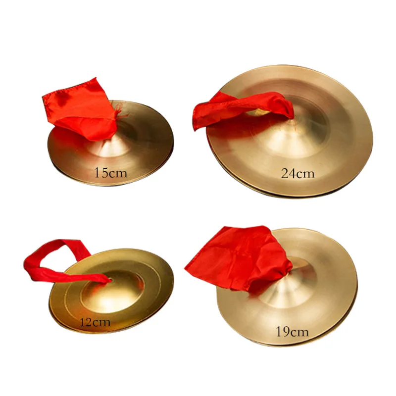 Small Copper Cymbal Bright Cymbal 15cm 19 Cm 24 Cm Brass Three-and-a-half Sentence Props Instrument Percussions