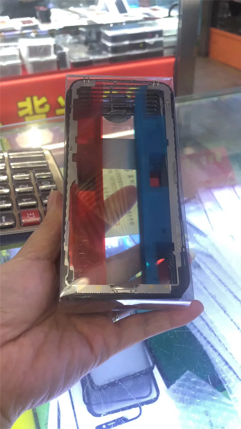10 шт./лот, клейкая рамка wtih для iPhone 11 Pro Max X XS MAX 5,8/6,5 дюймов, сменная стеклянная рамка для ремонта ЖК-дисплея