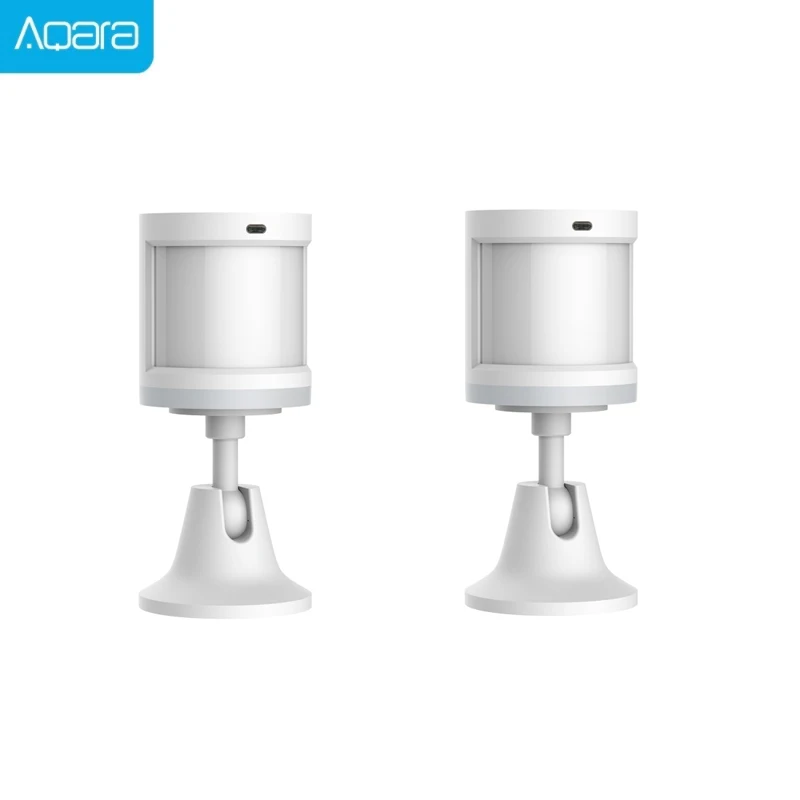 Aqara, датчик человеческого тела, умный датчик движения тела, Zigbee, соединительный держатель, подставка для работы, приложение Mihome, поддержка Homekit - Цвет: 2 pieces