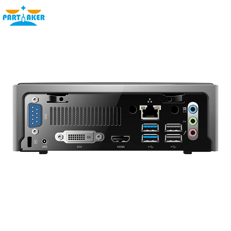 Причастником HTPC двойной дисплей DVI HDMI Intel Core i7 4700MQ процессор мини ПК Linux i7 USB3.0 COM