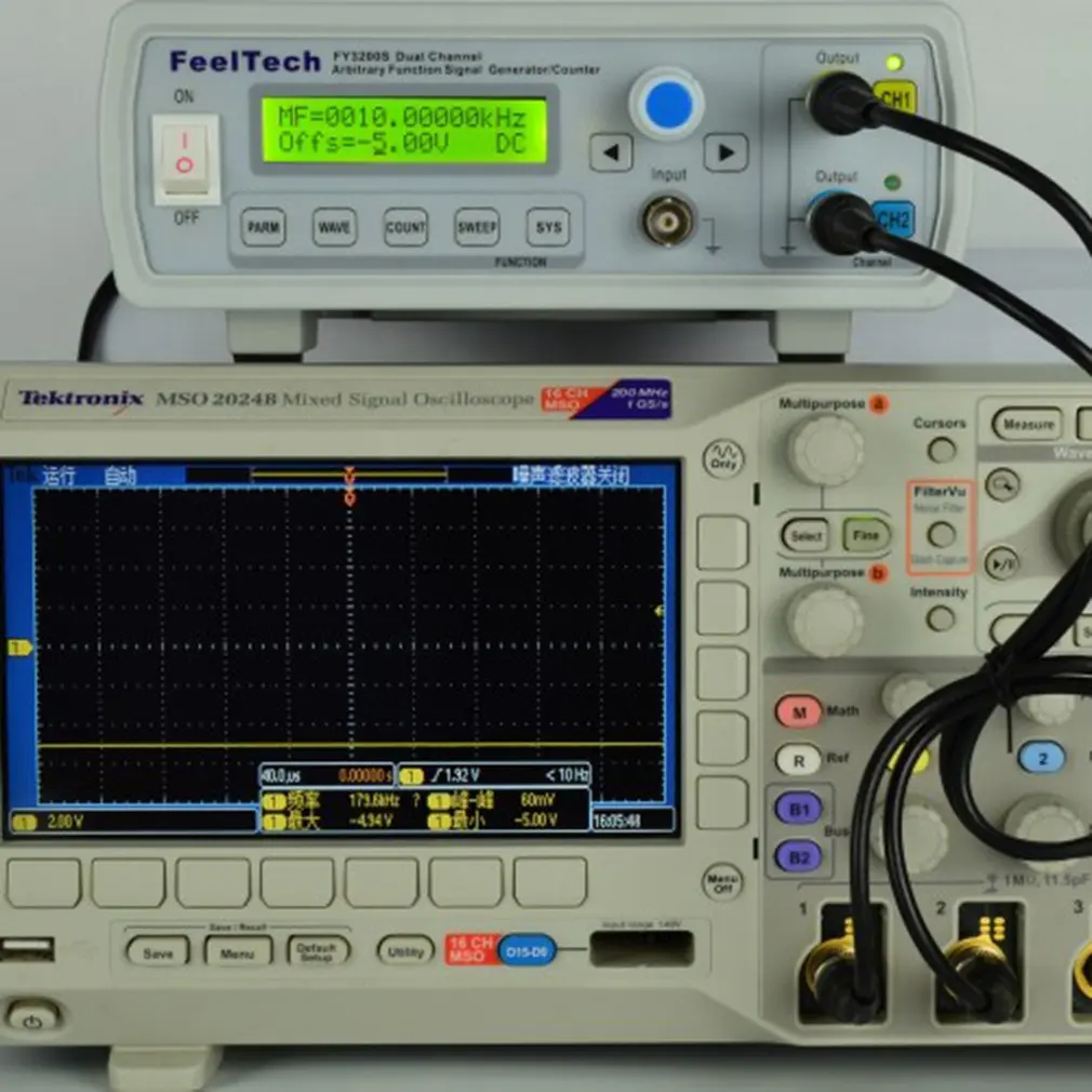 FellTech FY3200S 24 МГц цифровой DDS двухканальный функция источник сигнала Генератор произвольной формы/измеритель частоты пульса США