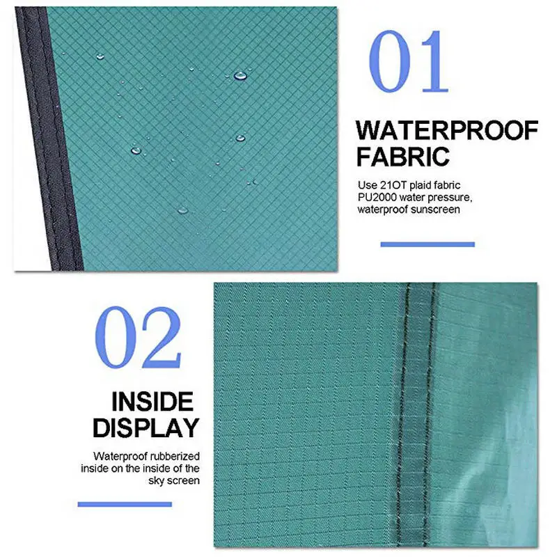 Rhombus Waterproof Tarp Tent Shade Outdoor Camping Hammock Rain Fly UV Garden Awning Canopy Sunshade 350x280cm camping tent sun shade sail waterproof tarpaulin waterproof tarp tarpaulin rain cover ultralight tarp camping canopy