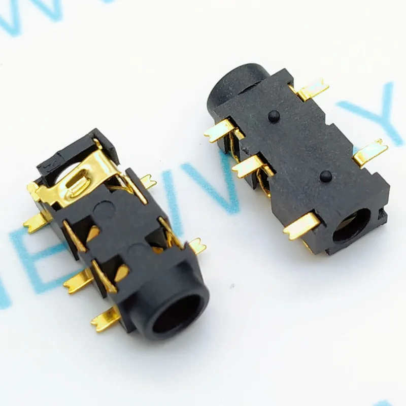 100Pcs Pj-327A Headphone Jack 3+2 2+3 3.5 Digital Product Earphone Holder | Обустройство дома
