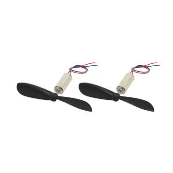 

2Pcs DC 1.5V 40000RPM 614 Coreless Motor w CCW Propeller for RC Helicopter