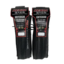 Premium Kenda Kriterium Road Bike Foldable Tires - Set of 2, 700x23c/700x25c, 60 TPI - Foldable (2PCS 700X25C)