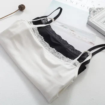 

Camisole Women's Summer Korean-style Versatile Modal Lace Collar Small Dungaree Shirt Underwear Base Shirt Small Vest Women's