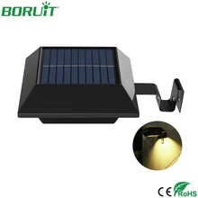 BORUiT – lampe solaire à 12 led à Induction, imperméable, lumière blanche chaude, luminaire décoratif de plafond, idéal pour un jardin ou une cour