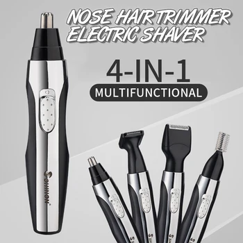 

4-in-1 Mini Rechargeable Nose Hair Trimmer for Men Electric Trimer Ear Face Eyebrow Nose Hair Removal Trimmer for Nose Wireless