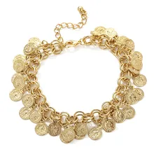 Богемные летние модные винтажные бижутерия для ног Роскошные Металлические мульти кисточкой Магнит для монет очаровательные ножные браслеты подарок для женщин пляжный браслет