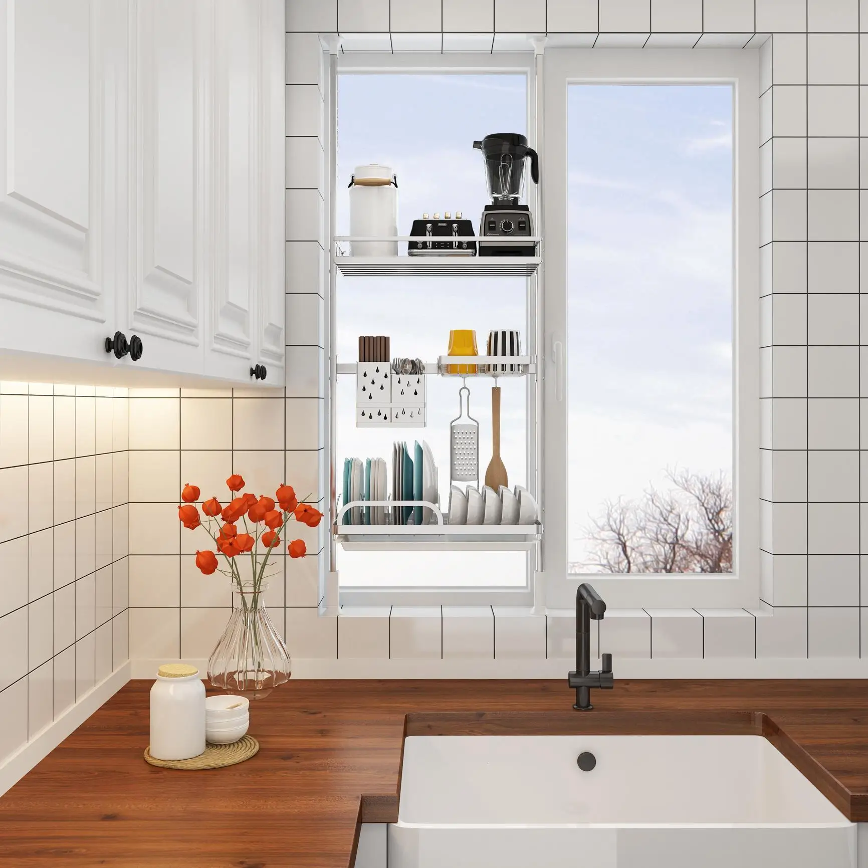 Rangement кухни Afdruiprek Escurreplatos Kuchnia Cosina Нержавеющая сталь Органайзер Cozinha Cocina Кухня стеллаж для хранения держатель
