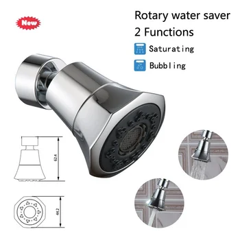 

360 Rotatable Faucet Bubbler Nozzle Rotary Water Saver for Kitchen Faucet Aerator Shower Head Filter Bubbler Kitchen Accessories