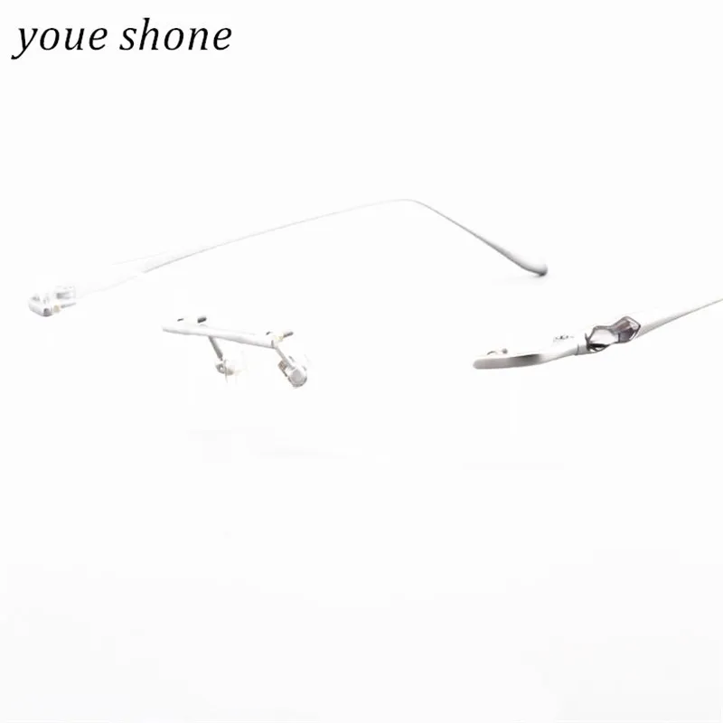 Youe shone, без оправы, титановый сплав, ультра-светильник, вес, близорукость, очки, оправа, оптические очки для глаз для мужчин