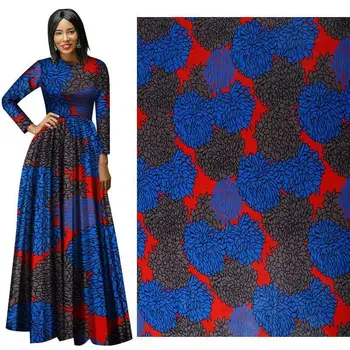

3/6Yards high quality soft lady print african cotton real wax print fabric kenet nigerian wedding party material