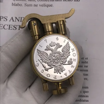 Ручной работы латунный винтажный Тренч керосиновая Зажигалка памятная Коллекционная масляная зажигалка подарок 75 мм