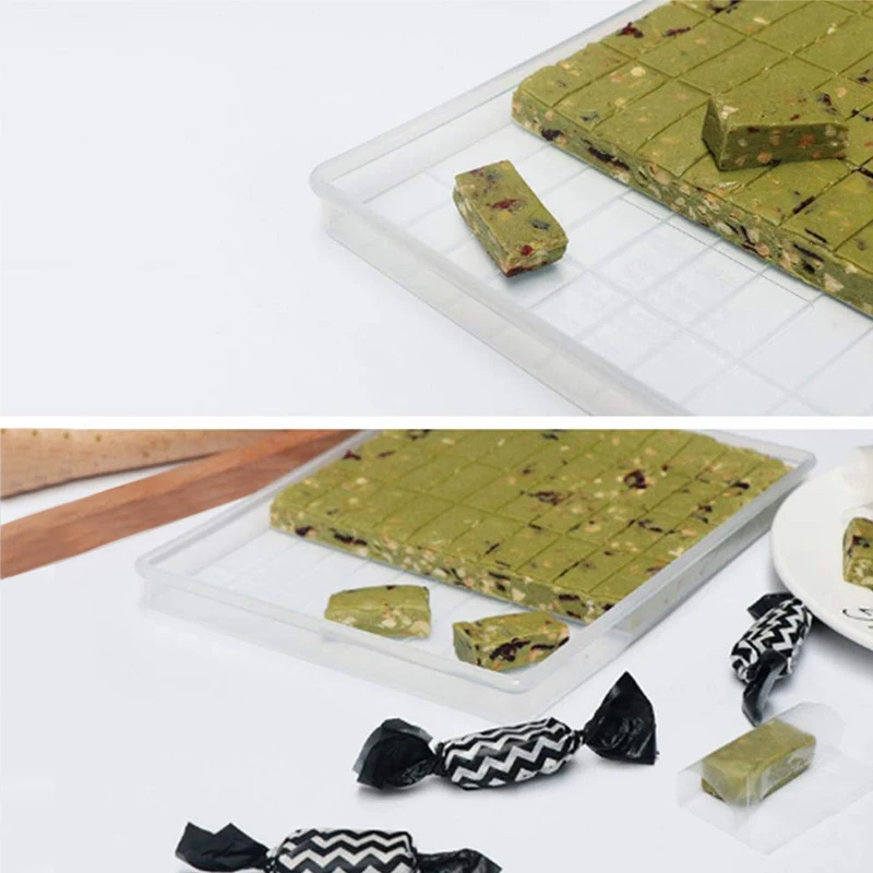 DIY Nougat Molds Candy Making Tool Fruit Jelly Patisserie Tray Mold Cutting Rod Handmade Rolling Pin Nougat Making Cake Chocolat