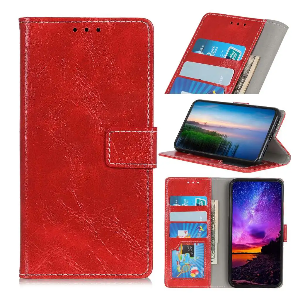Red Флип-кейс для OPPO Reno Z 10X ZOOM F11 F9 Pro K1 A7 A5 R17 чехол-кошелек из искусственной кожи чехол для OPPO Realme 3 2 Pro X C2 чехол - Цвет: Red