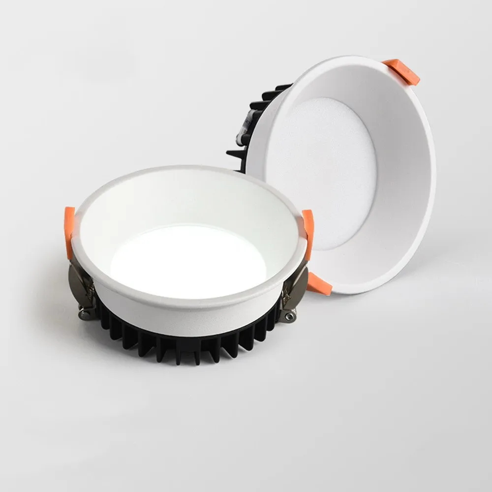 US $10.80 DBF2020 Frameless 3 Light Temperatures Changeable Recessed LED Downlight 7W 10W 12W 15W Round LED Ceiling Spot Light Bedroom