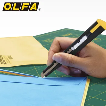 

OLFA imported from Japan metal grip utility knife 9mm art handmade 2B black shell 180black