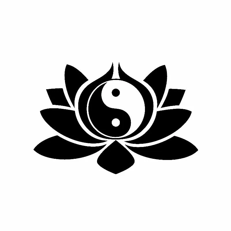 

Car Sticker Personality Gossip Lotus Flower Symbol Buddhism Yoga Auto Motorcycles Exterior Accessories Vinyl Decals,14cm*9cm