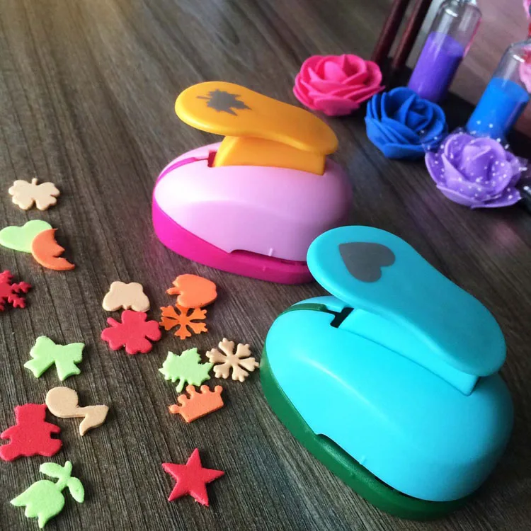 Scrapbook Punches 5/8'' 1.5cm DIY Paper Cut Eva Foam Maker Puncher Scrapbooking Labor Saving Kid Hole Punch CL-1208