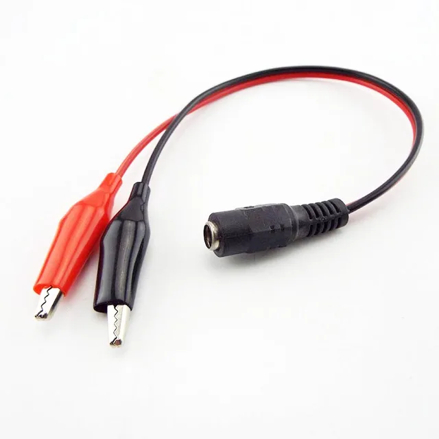 Dc Power Female Crocodile Clip  Alligator Clips 12v Red Black - Dc Male  Female Jack - Aliexpress