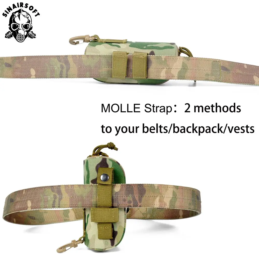SINAIRSOFT 1000D нейлон портативный Солнцезащитные очки коробка жесткий Molle водонепроницаемый тактический мешок Открытый Камуфляж очки сумка аксессуары