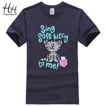 HanHent модные футболки, мягкие Забавные футболки с Китти, мужские футболки из хлопка с теорией Большого взрыва, Футболки унисекс для влюбленных, Лидер продаж TA0514