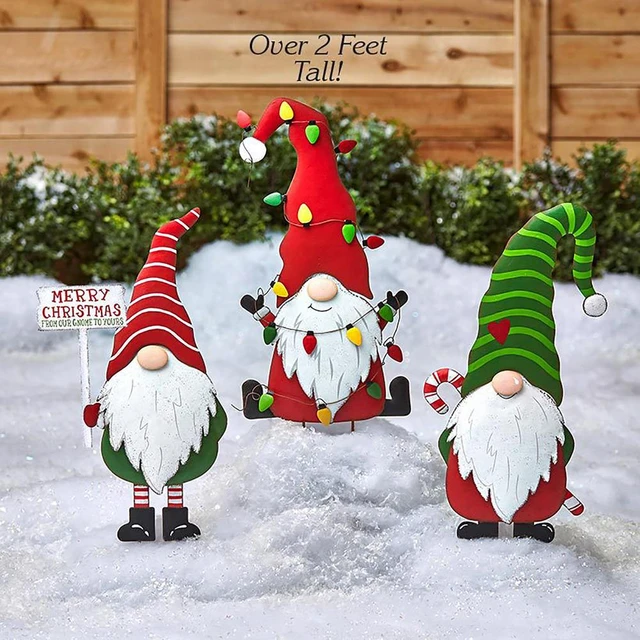 garden gnome metal art