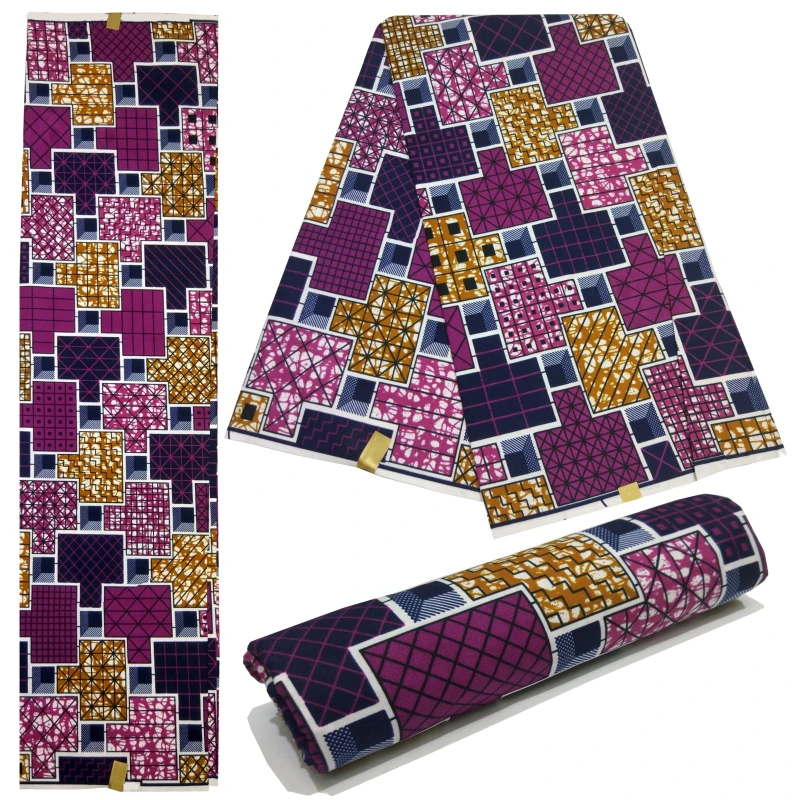 Анкара Готический плед печати салфетка ткань африканский батик текстиль для леди