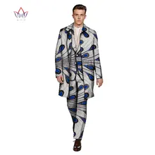 Традиционная африканская одежда, приталенный мужской костюм из 3 предметов, Дашики, мужской костюм, Ретро стиль, мужской бренд, 6XL WYN236