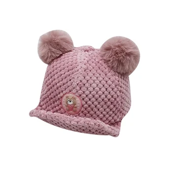 

2019 Autumn Girls Boys Children Cartoon Print Caps Hats Adjustable Sun Protection Casual LED Light Ball Design Visors