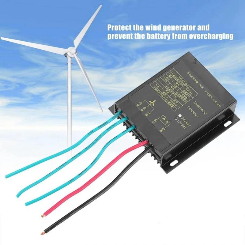 12V 24V Водонепроницаемый Ветер Контроллер заряда 400W ветряной генератор контроллер заряда