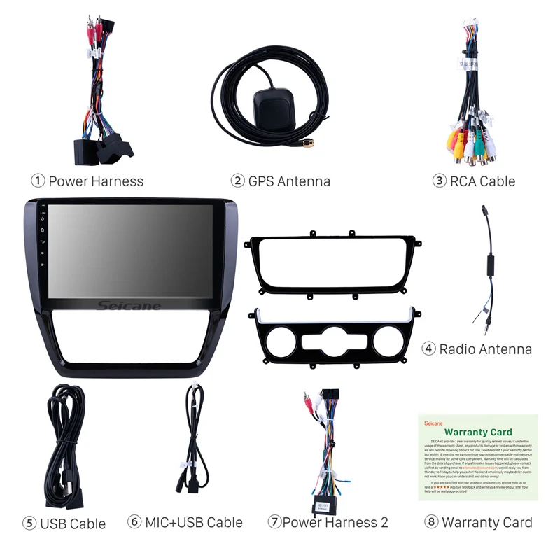 Sale Seicane 10.1 inch HD Touchscreen Android 9.0 Car Radio for 2012 2013-2015 VW Volkswagen SAGITAR Support Bluetooth WIFI SWC 4G 1