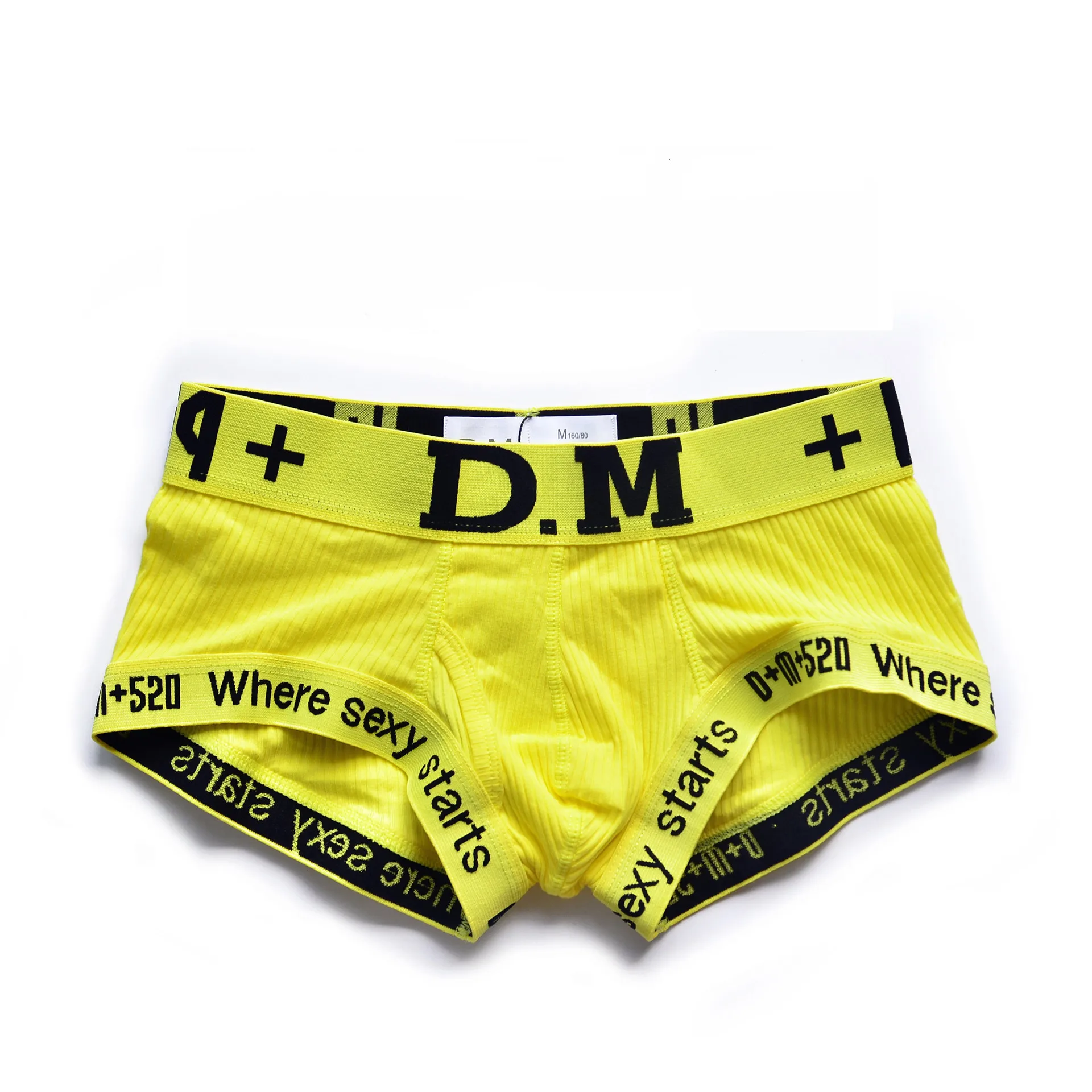 E likable2020 fashion new personality letters men's underwear low waist sexy comfortable cotton breathable boxer shorts