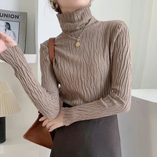 

AOSSVIAO 2021 Cashmere Turtleneck Women Sweaters Autumn Winter Warm Pullover Slim Knitted Sweater Jumper Soft Pull Female Tops