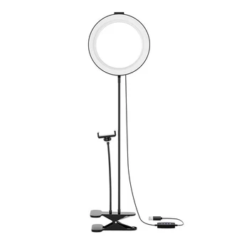 

Clip lights Mobile Phone Fill Light Selfie Ring Light Table Light LED light 20cm Video Rotate 360 Degrees Phone Ring Fill light
