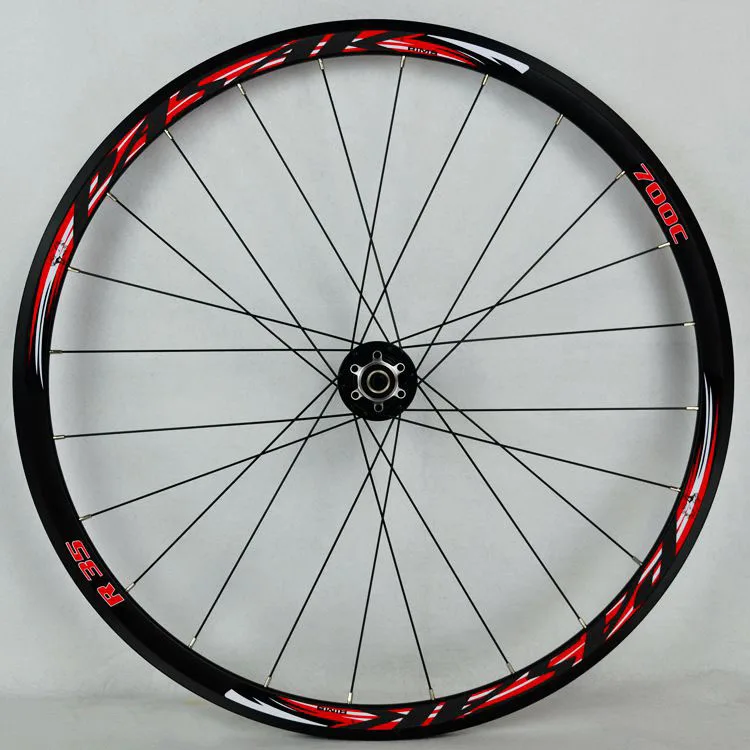 Pasak 700C колеса для шоссейных велосипедов Велокросс алюминиевые двухэтажные диски 30 мм глубина дискового тормоза 24 Отверстия QR 9 мм f100мм R135mm