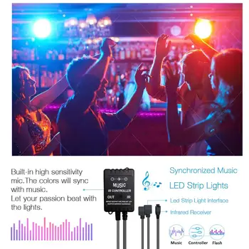 

NEW LED strip light controller 40KEY IR Music CONTROLLER timer function synchronized music
