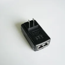 Вилка стандарта США, нестандартный адаптер питания POE, вход переменного тока 100-240 В, выход DC24V 1A для видеодомофона DAHUA VTH1550CH VTH5221D VTO2000A