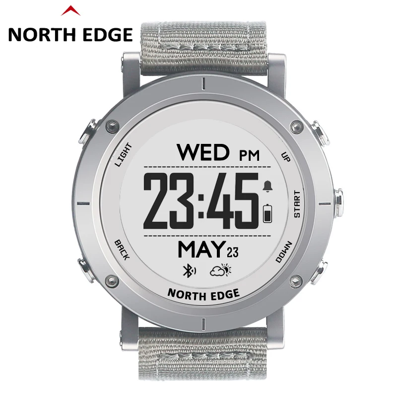 NORTH EDGE цифровые часы gps часы высотомер часы компас пульсометр наручные часы relogio Смарт часы Цифровые мужские наручные часы