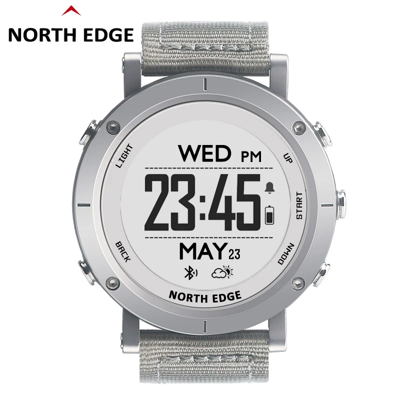 Цифровые часы NORTH EDGE gps с альтиметром компасом пульсометром наручные цифровые