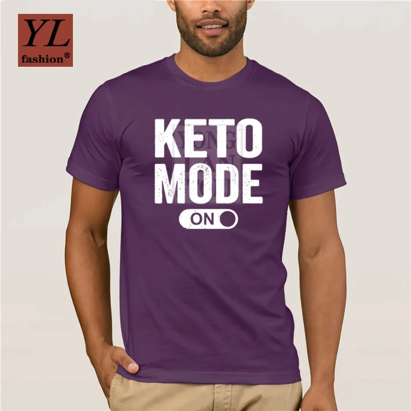 Keto Mode On T Shirt Latest Personality Fit Great Tshirt Men Summer Style Leisure Cotton Pop
