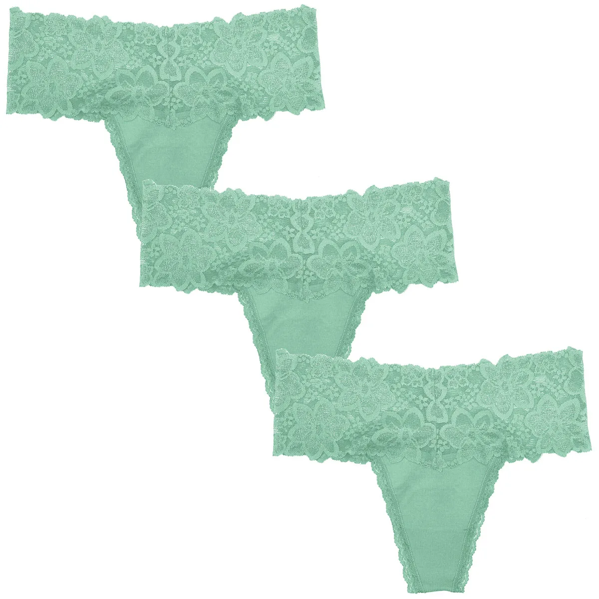 3 шт. высококачественные хлопковые женские стринги размера плюс трусики танга