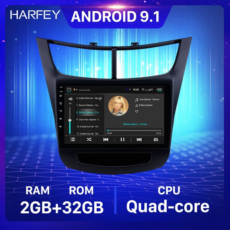 Harfey автомобильный мультимедийный плеер для Chevy Chevrolet New Sail 2015 2016 9 дюймов Android 1