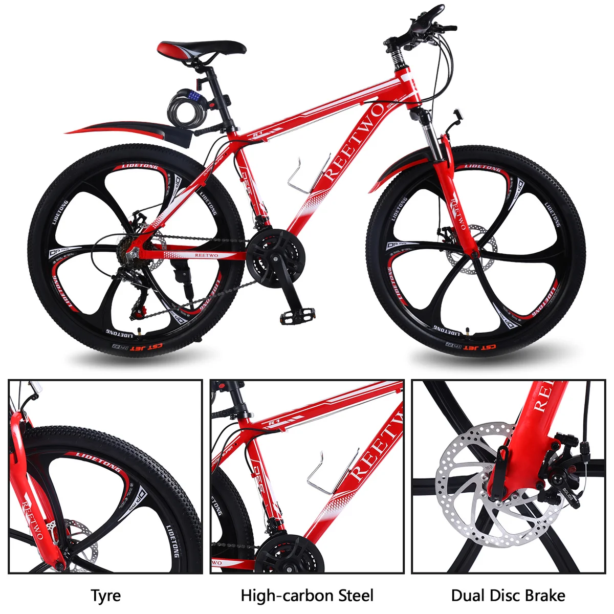 Eetwo R1 горный велосипед из алюминиевого сплава 26 дюймов 21 скорость Shimano Shift набор профессиональных MTB велосипедные педали с двойным дисковым тормозом