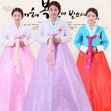 Новинка, улучшенный Традиционный корейский дворцовый костюм для танцев, свадебное корейское платье для взрослых, женская одежда SL1551